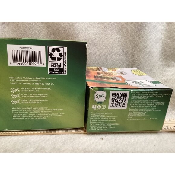 Ball Mini Canning Jars With Stainless Steel Lids Set Of 6 - Picture 2 of 3